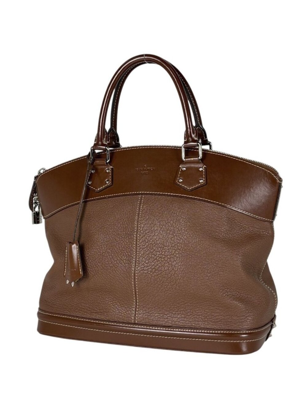 Louis Vuitton Lockit MM Handbag Suhali Sienne